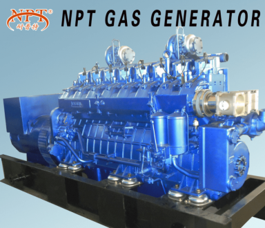 Генератор для промислових підприємств NPT 300GFT 300 кВт (375) (кВА) на паливі LPG / NG - Фото1