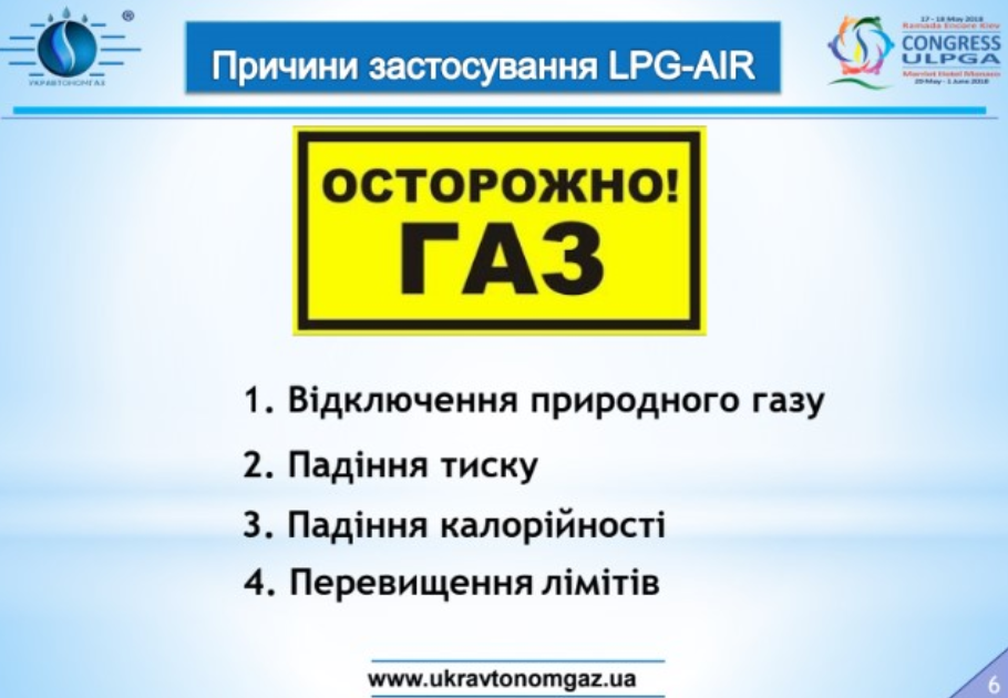 Причини! Застосування LPG-AIR